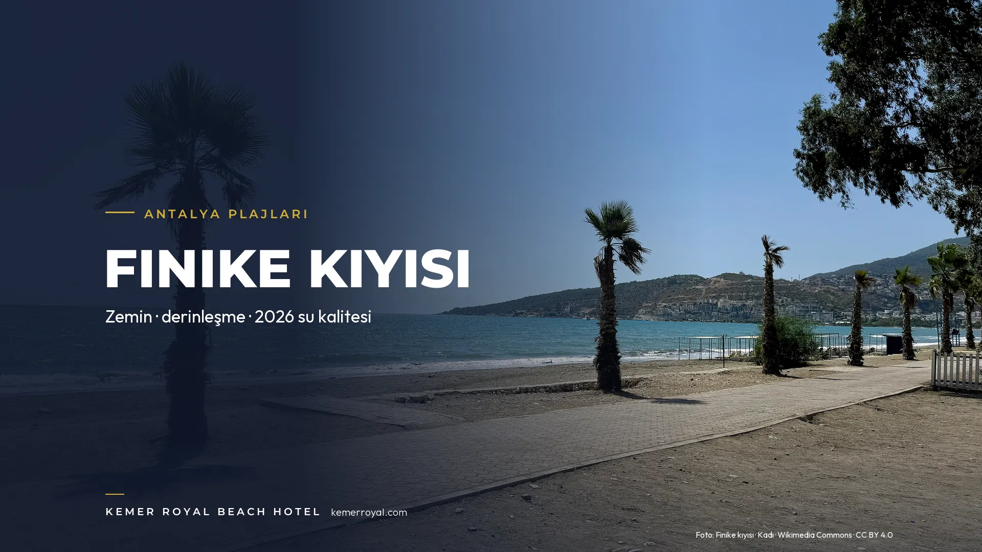 Gökliman Plajı (Finike): Zemin, Derinlik ve 2026 Su Kalitesi