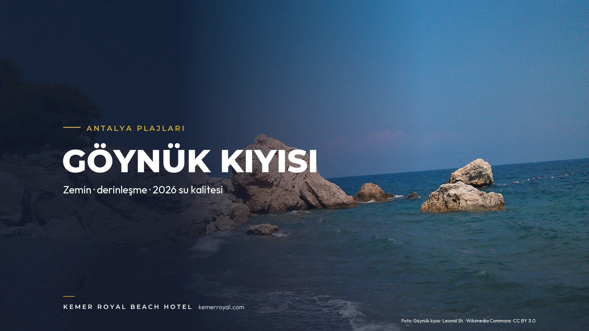 Sherwood Exclusive Kemer Plajı (Kemer): Zemin, Derinlik ve 2026 Su Kalitesi