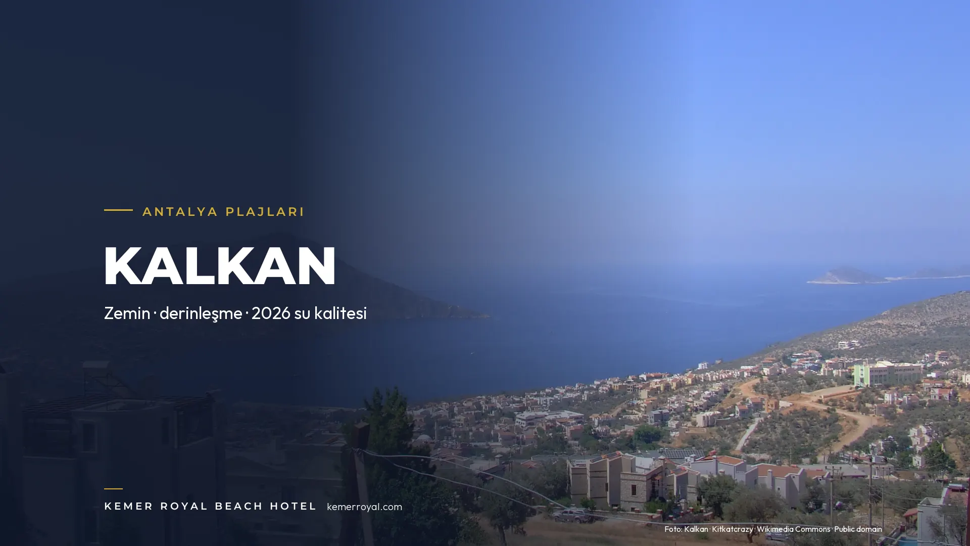 Kalamar Beach Club (Kaş): Zemin, Derinlik ve 2026 Su Kalitesi