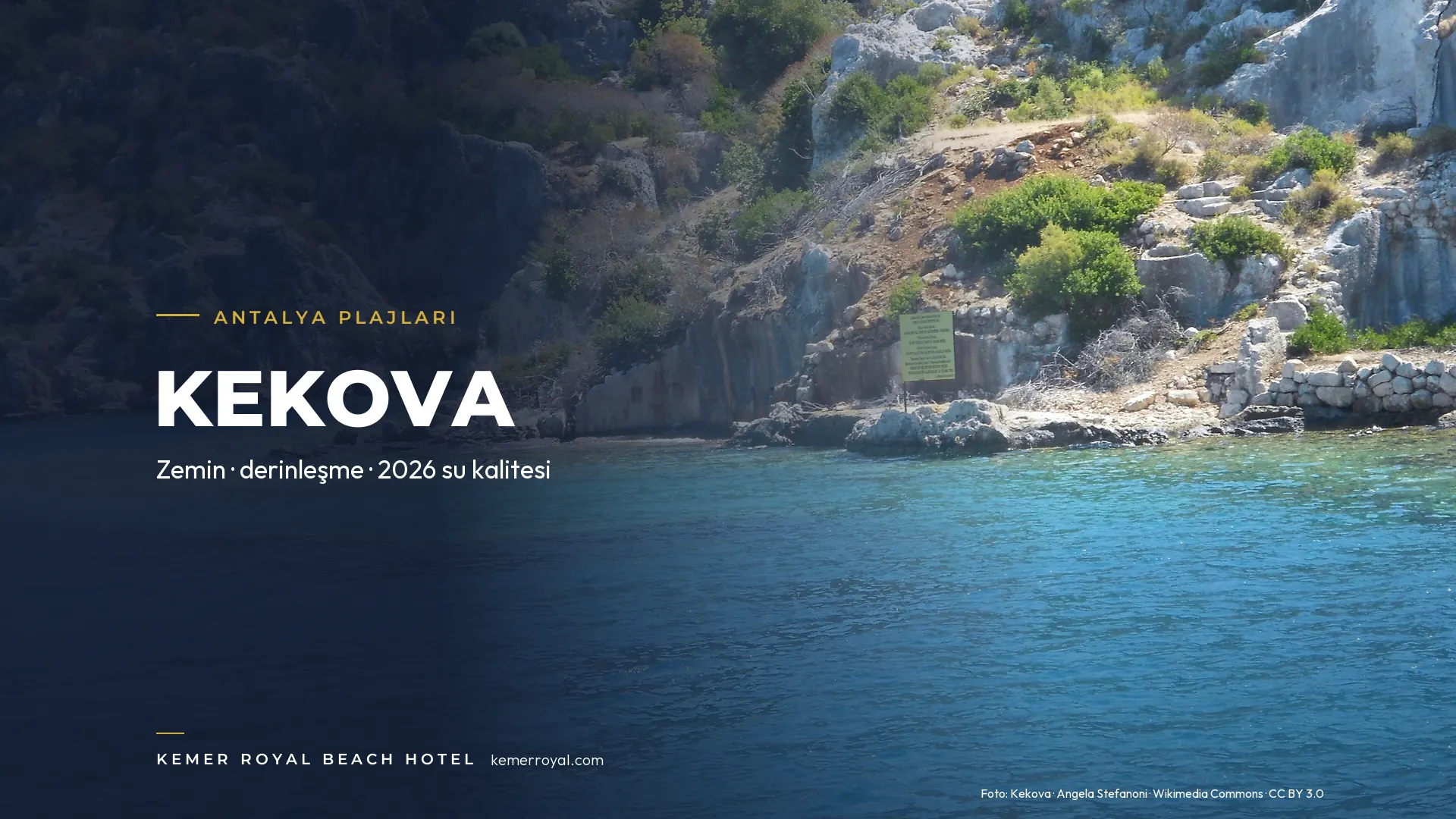 Kekova / Tersane Koyu (Demre): Zemin, Derinlik ve 2026 Su Kalitesi