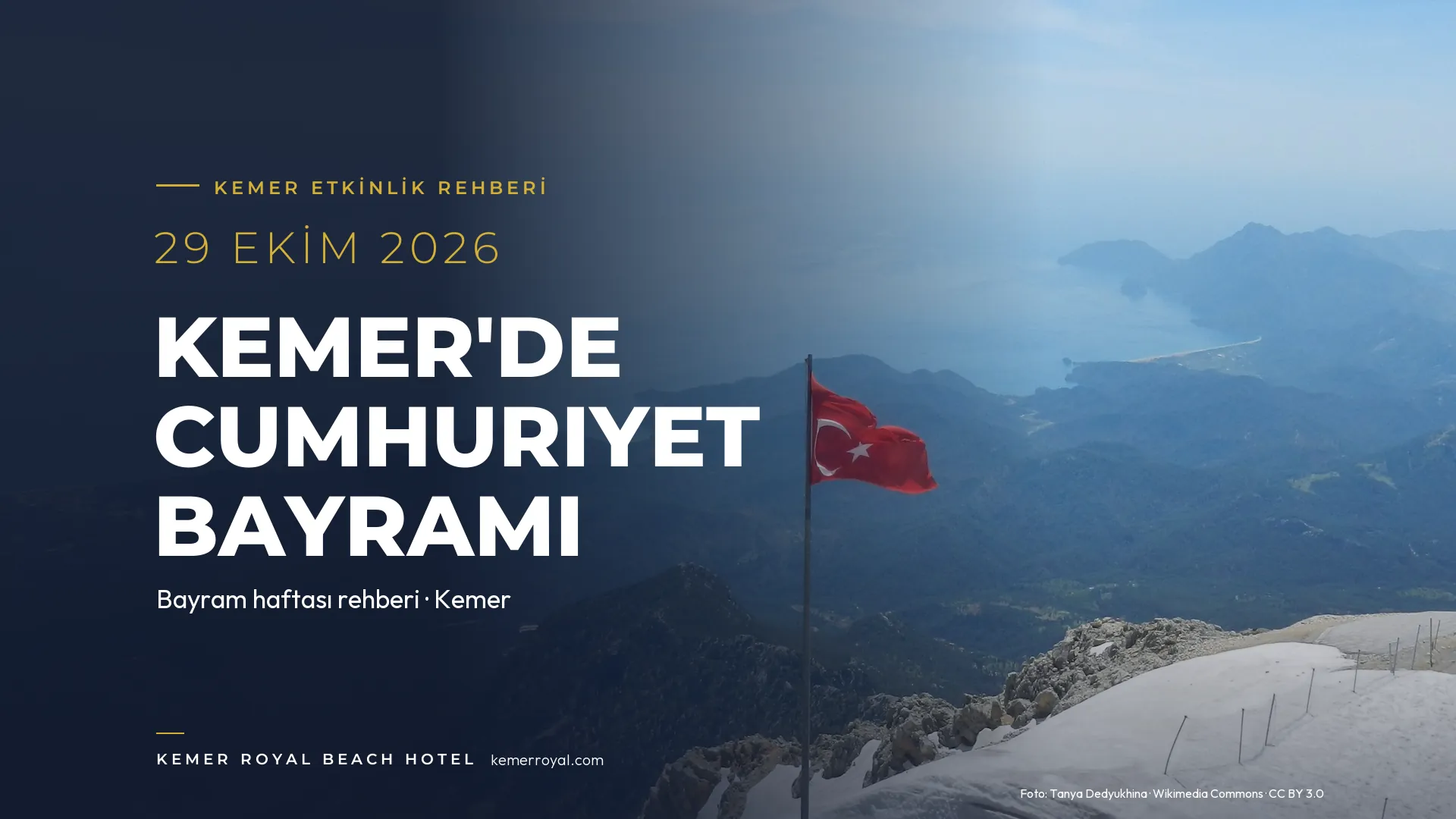 Kemer’de Cumhuriyet Bayramı 2026: Program, Tatil Günleri ve Öneriler