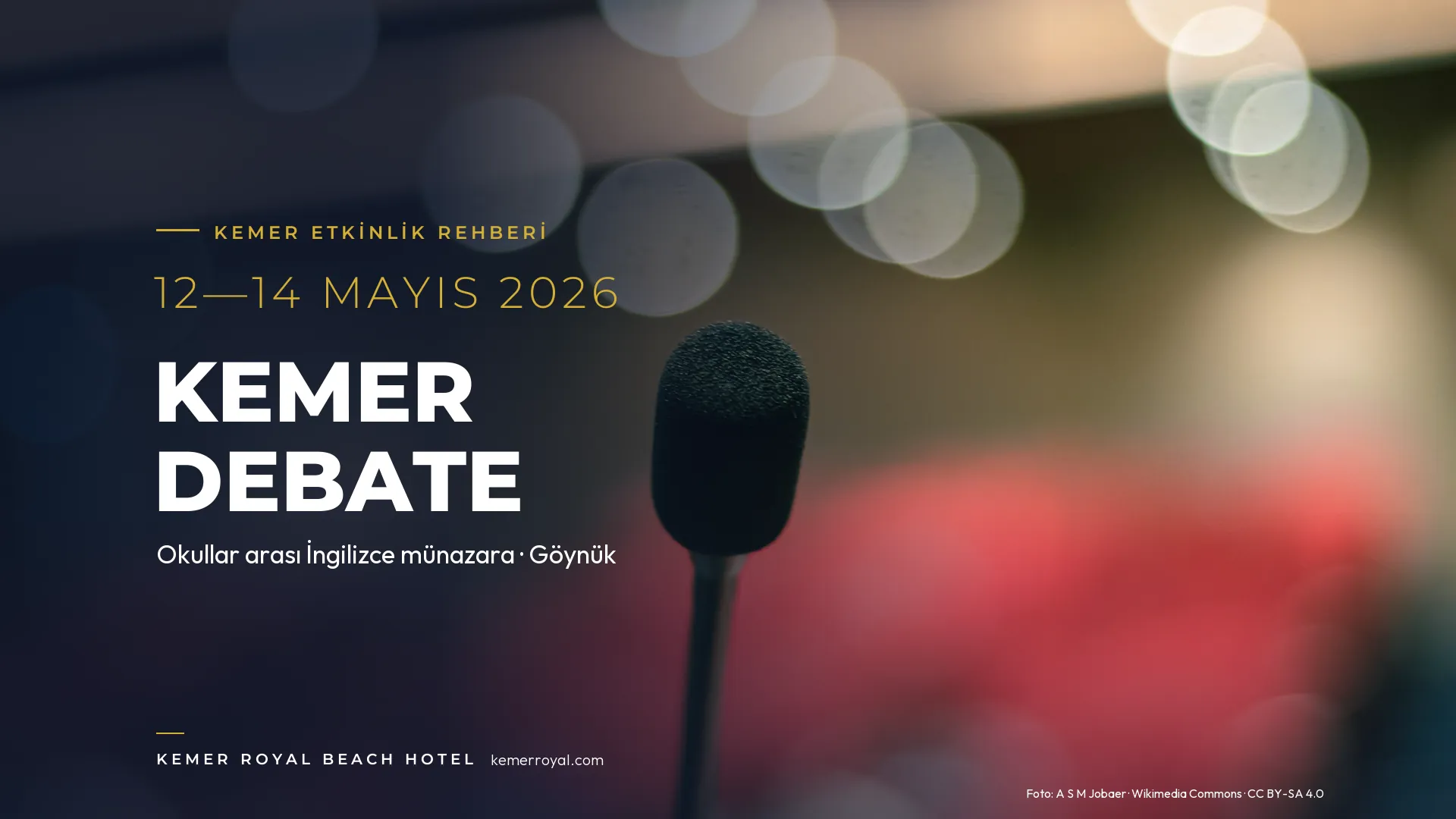 Kemer Debate 2026: Okullar Arası İngilizce Münazara Turnuvası